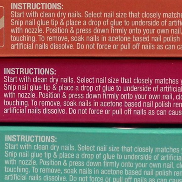 L.A. Colors Artificial Nail Tips - 3 Pack - Good Vibes, Flashy, Chill Out Colors - Picture 6 of 13